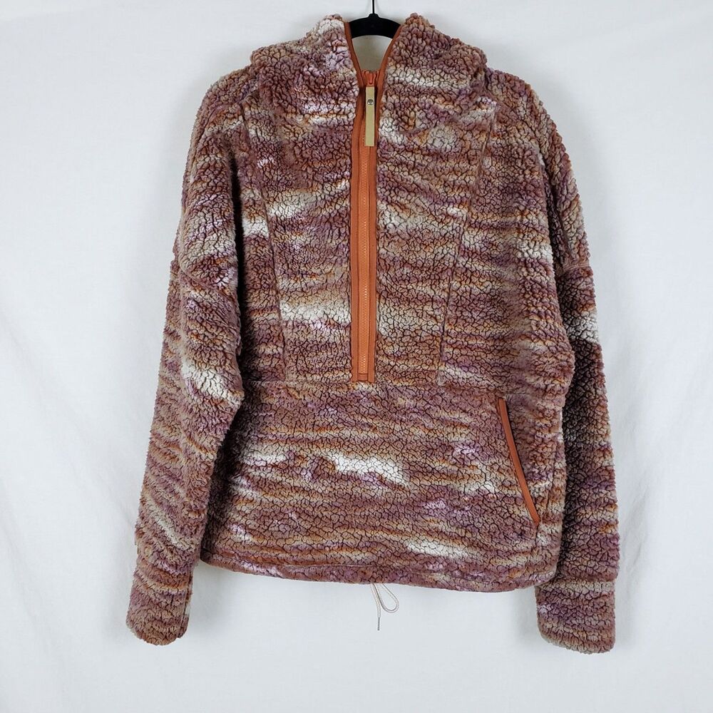 Prana Granola Gorpcore Sherpa Fleece Jacket Womens XL Southwestern Outdoor Hike